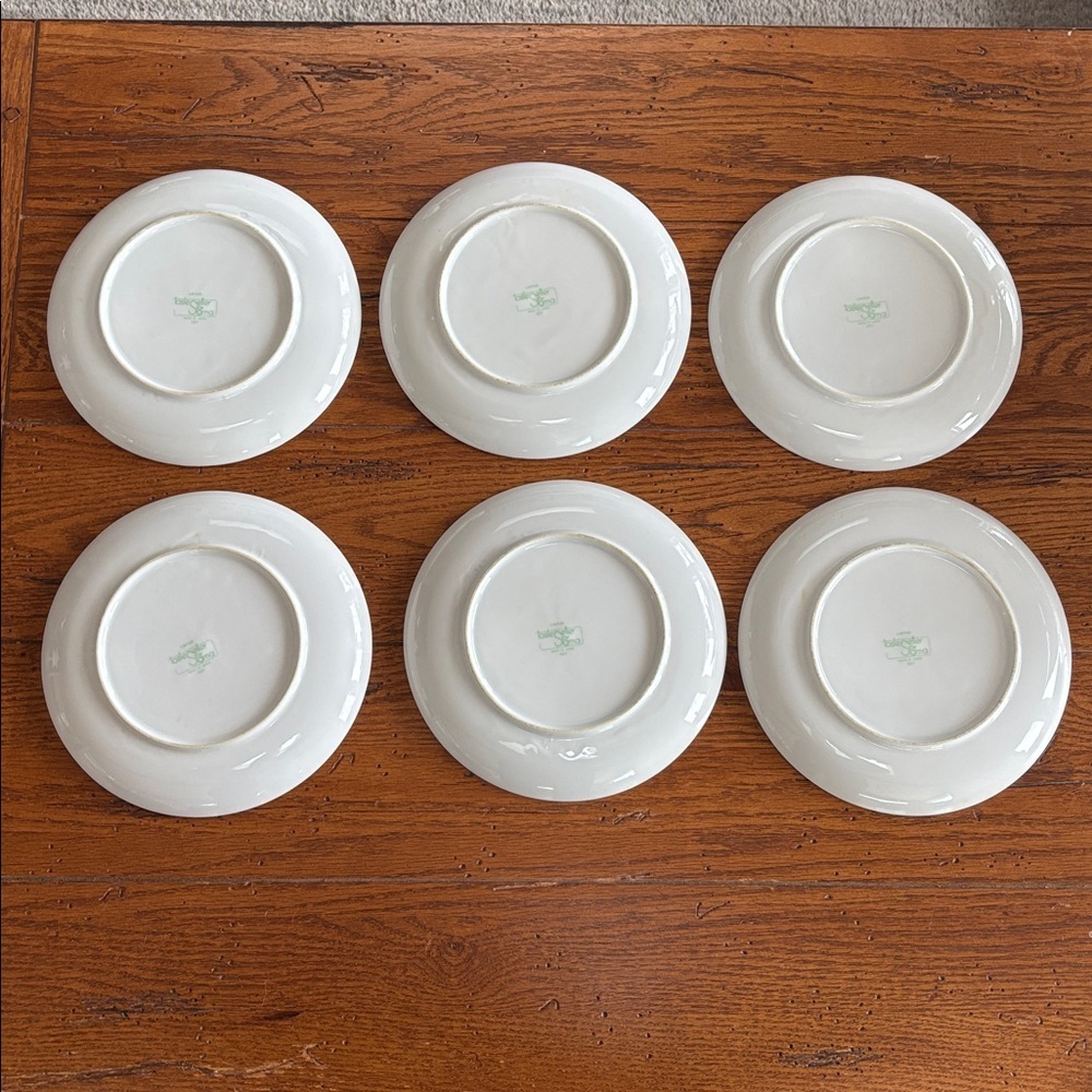 Laitue Taste Setter by Sigma 7.5” Lettuce Salad Plates Ladybug 321 Set of 6 VTG - Picture 9 of 13